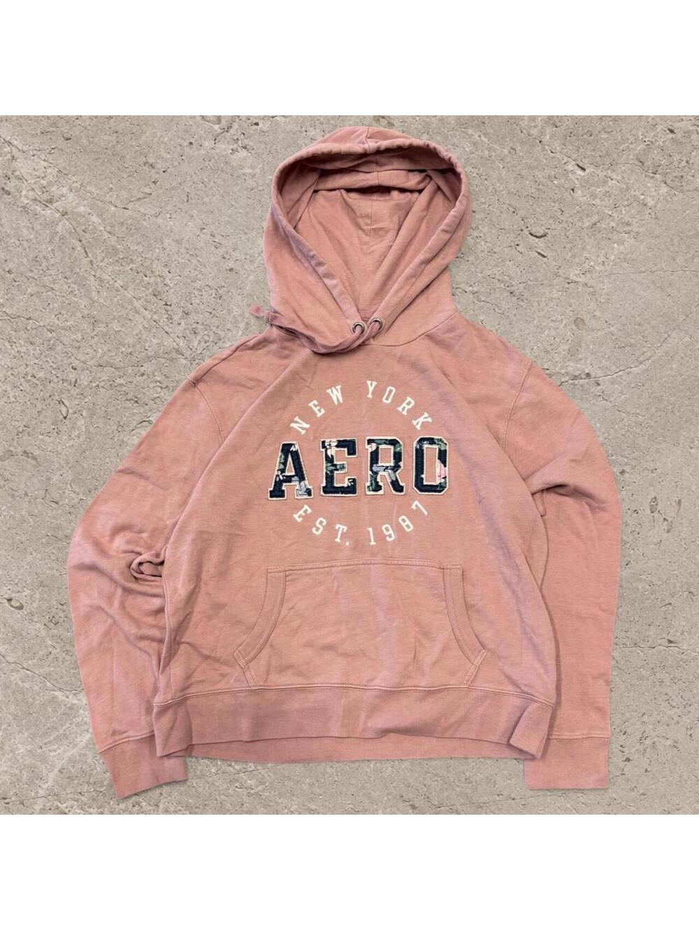 Beautiful vintage embroidered Pink Aeropostale hoodie